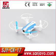 El más nuevo mini helicóptero 2.4Ghz 4CH 6 ejes rc drone con cámara wifi quadcopter SJY-CX-17